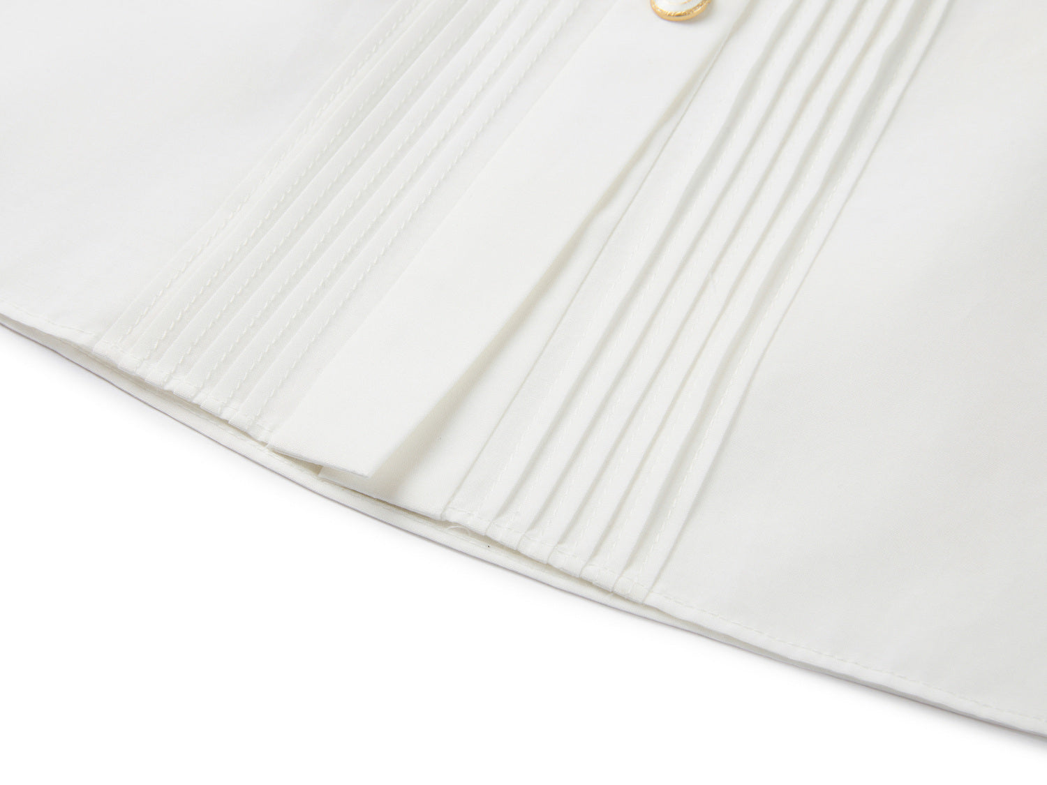 Silk-Cotton Sleeveless Shirt | White