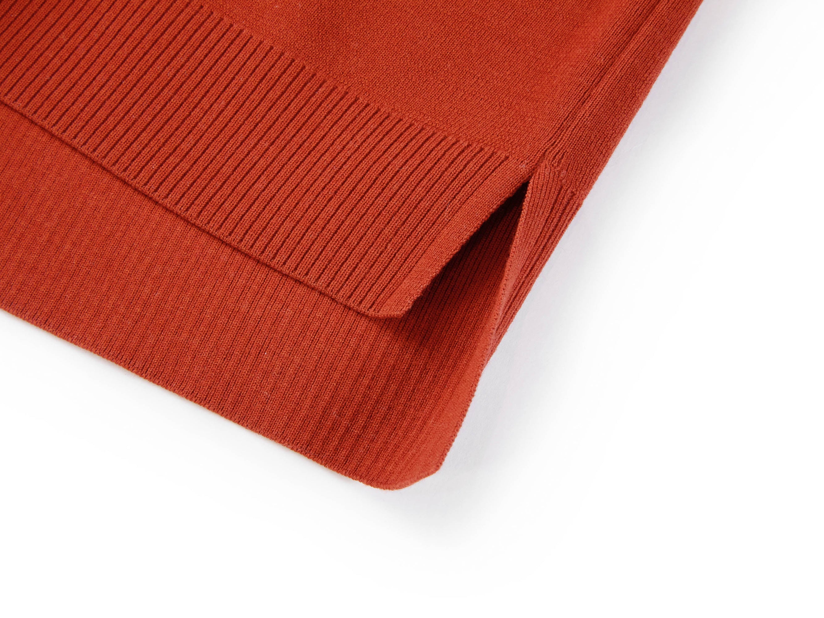 Wool Embroidered Sweater | Orange