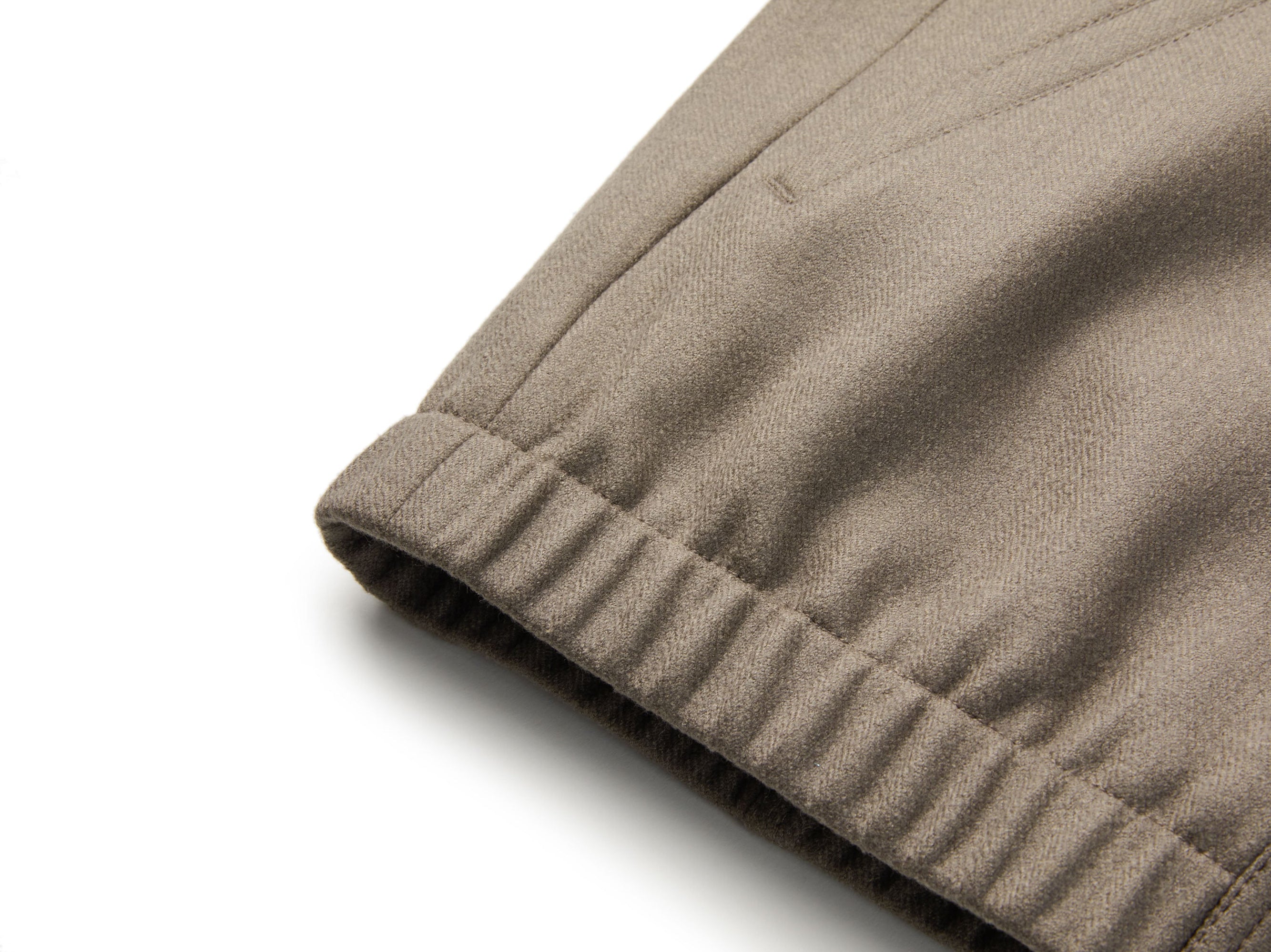 Wool Mulberry Silk Casual Coat | Brown