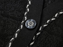 Acetic Acid Jacquard Knit Cardigan | Black