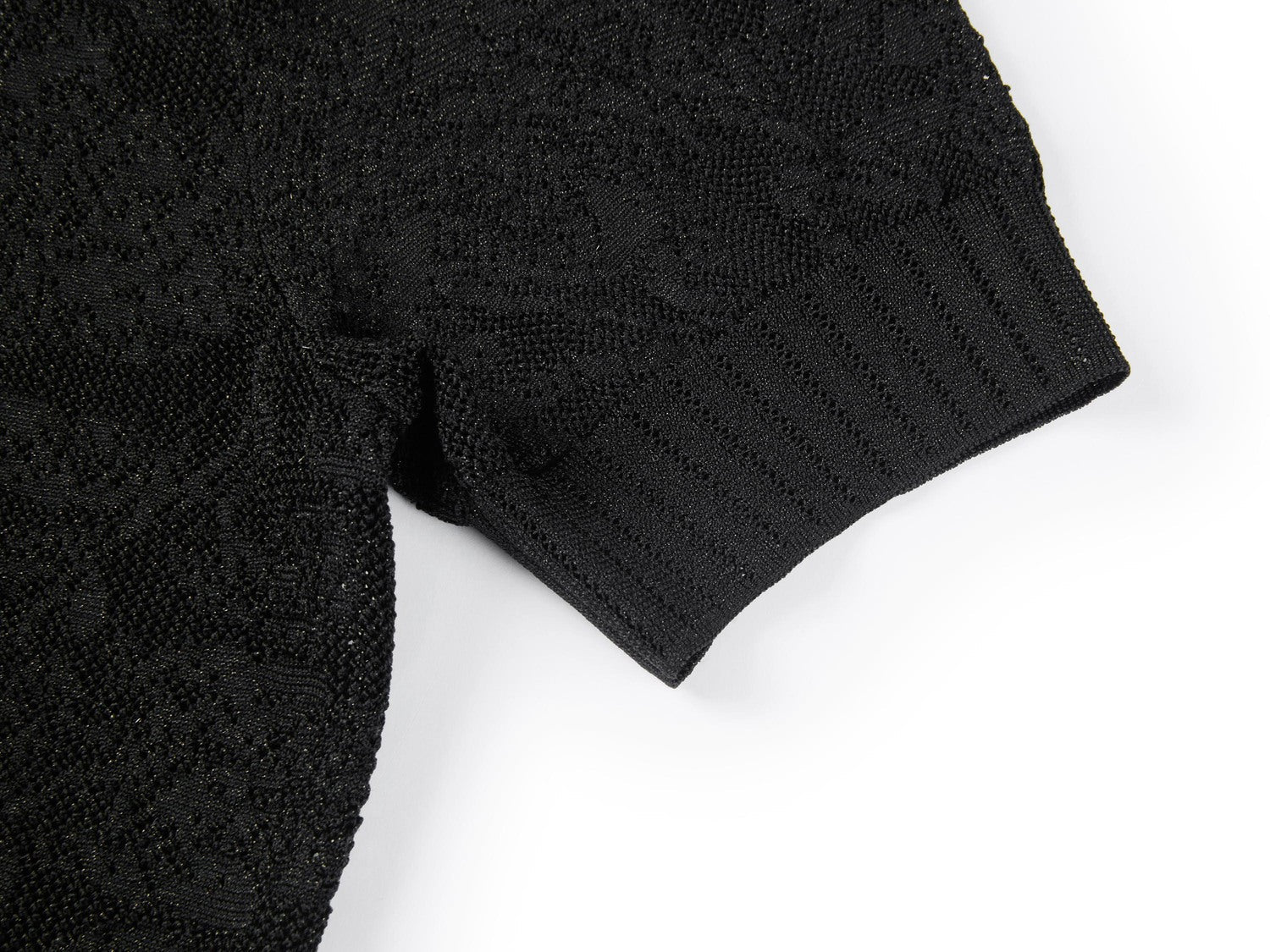 Acetic Acid Jacquard Knit Cardigan | Black