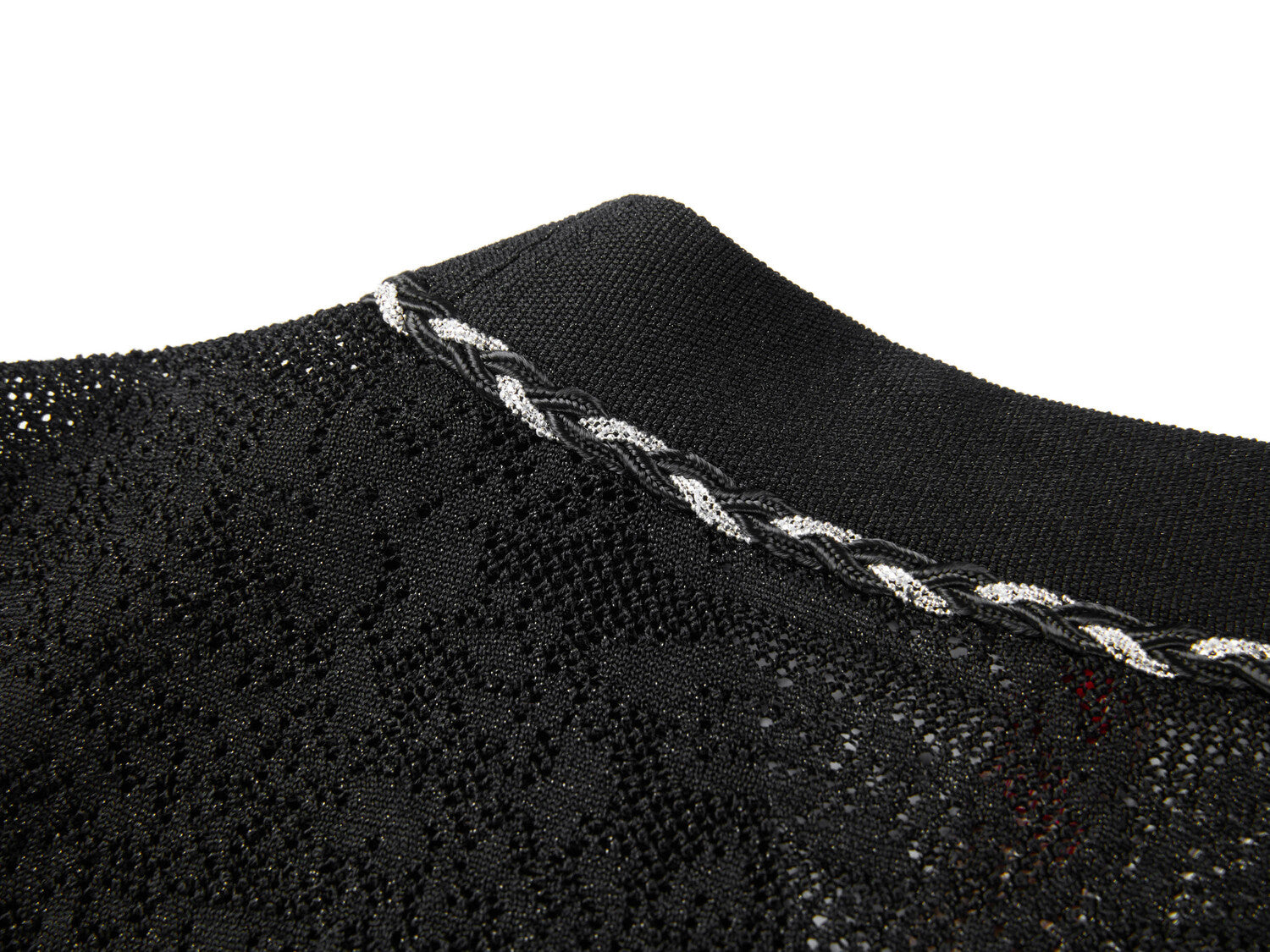 Acetic Acid Jacquard Knit Cardigan | Black