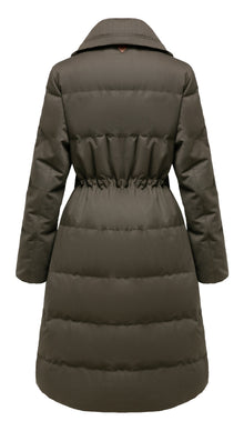 Long Down Coat | Green