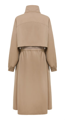 Wool Trench Dress | Khaki