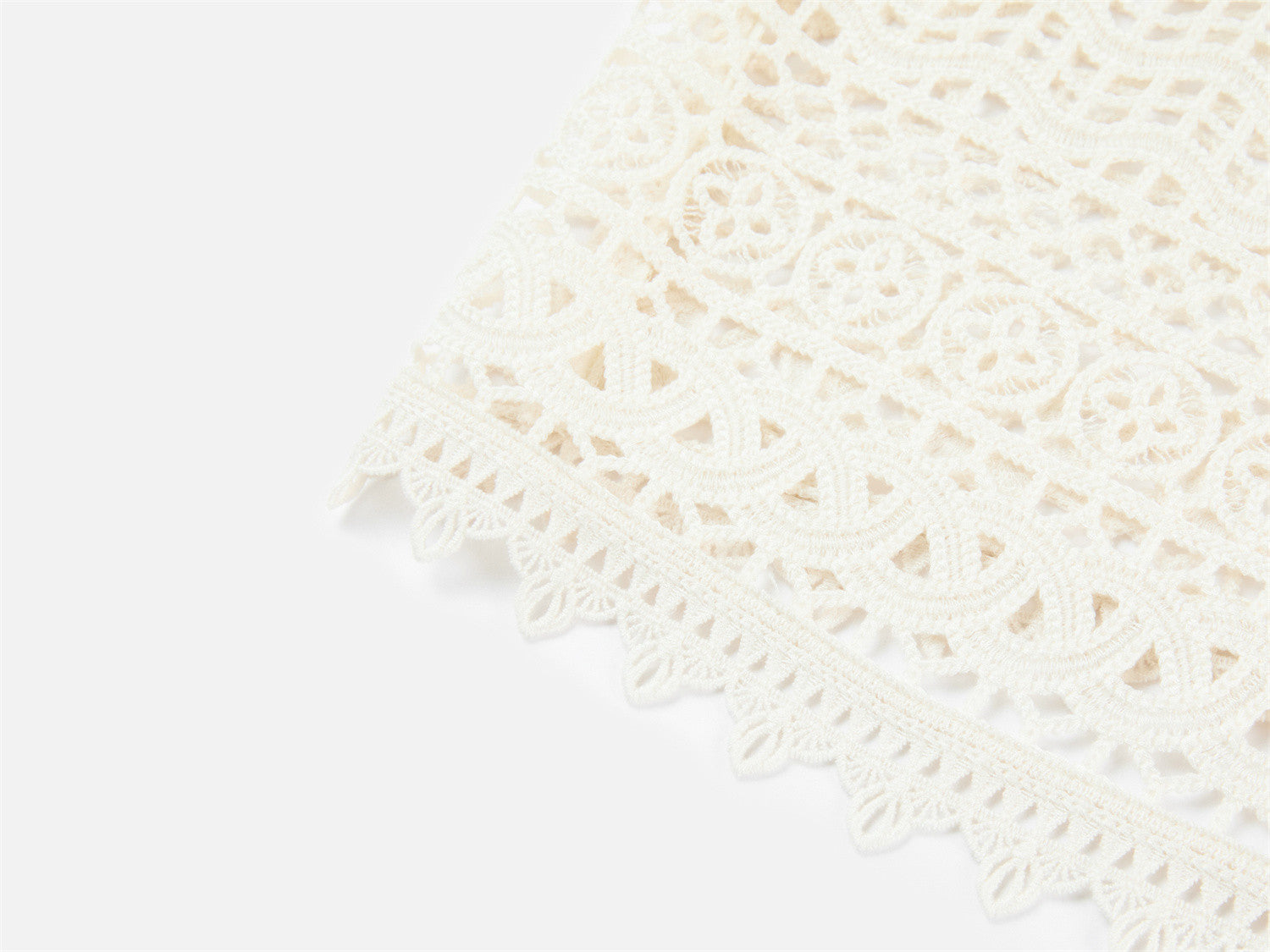 Lace Short Jacket in Chanel-Inspired Style | White
