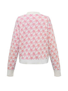 Wool Knit Cardigan | Pink