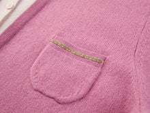 Layered Collar Soft Wool Cashmere Old Money Style Sweater | Pink