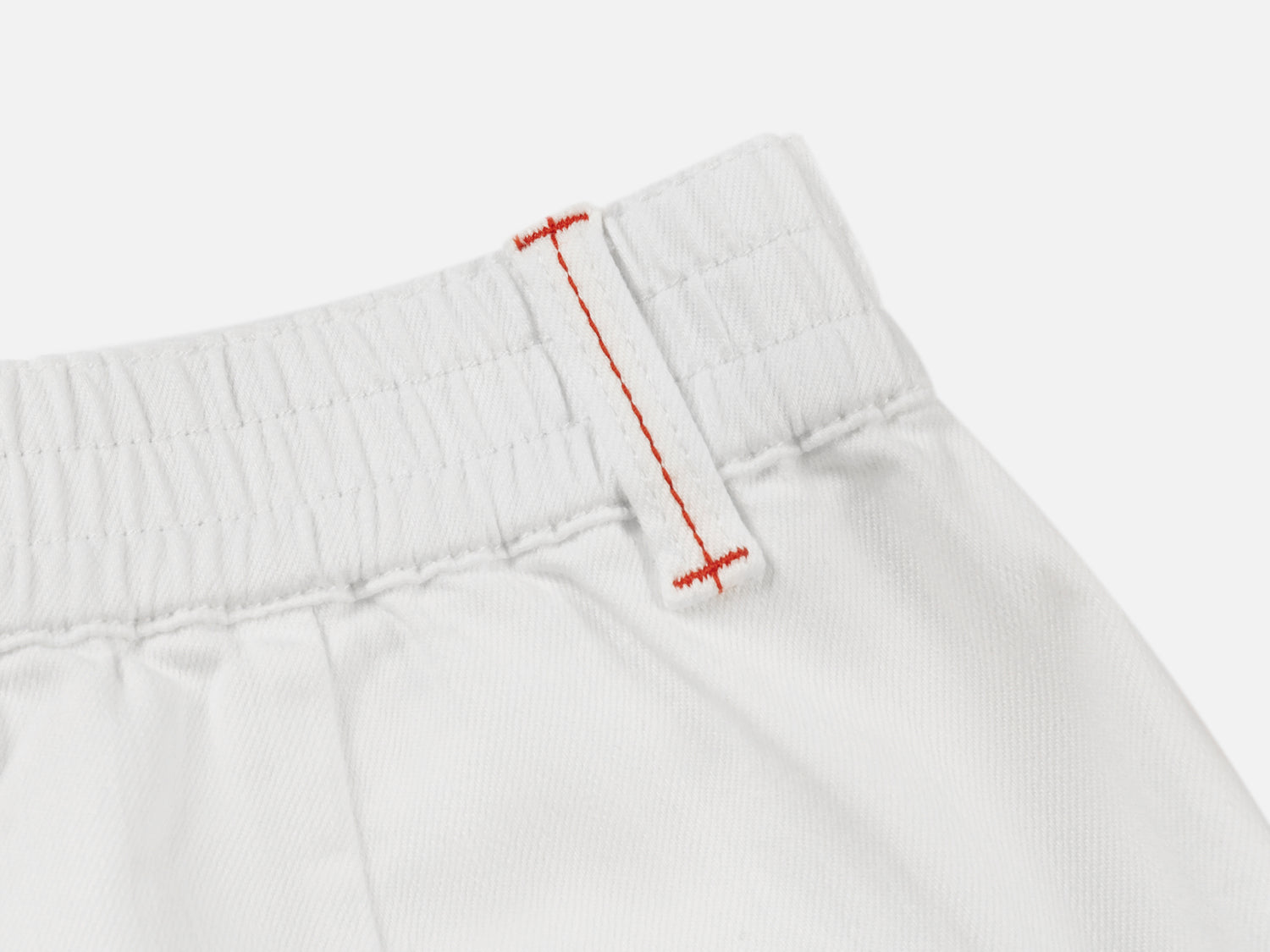 Tencel Cotton Denim Shorts | White