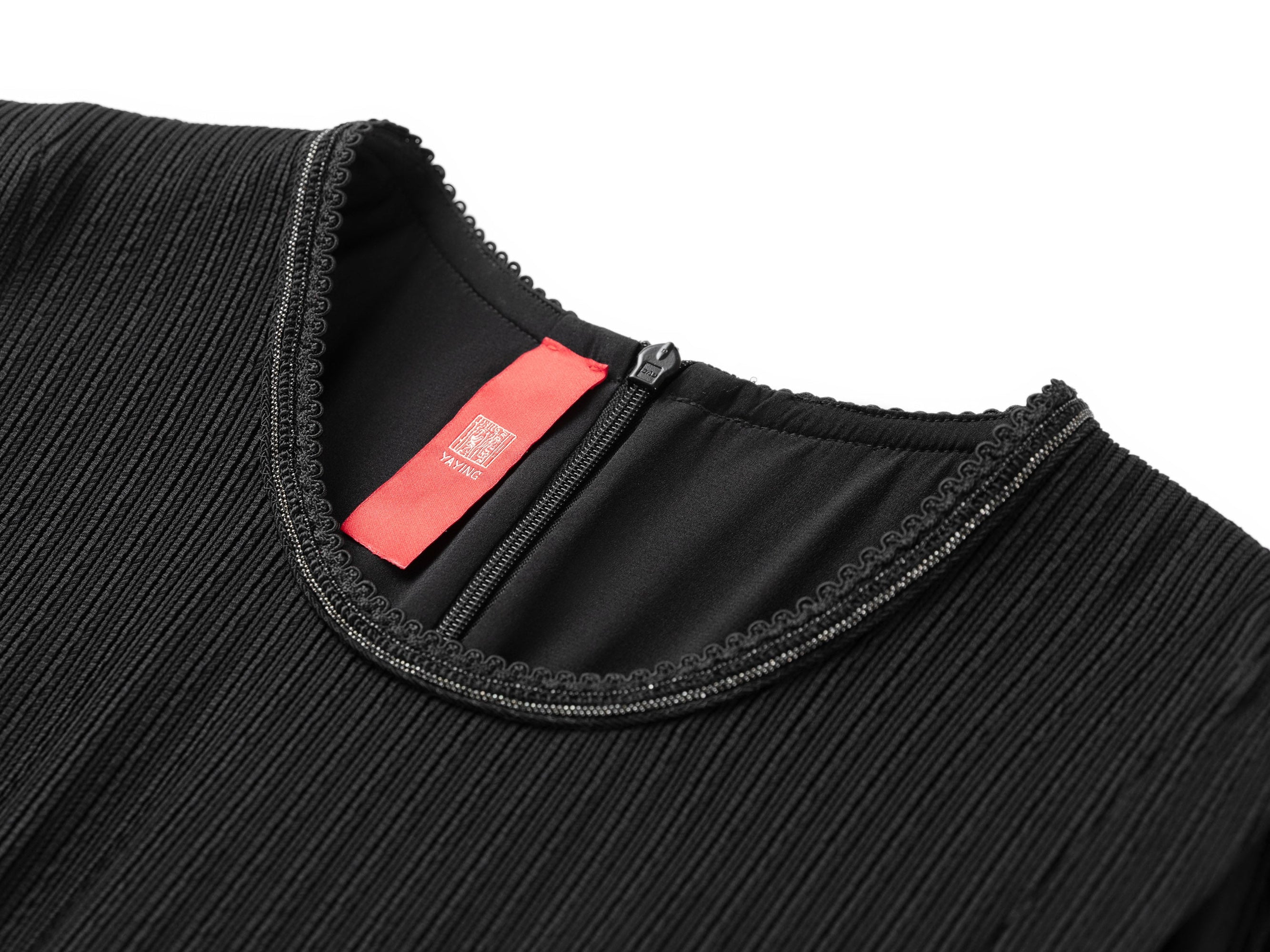 Round Neck Sleeveless Elegant Waist-Defining Dress | Black