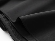 Round Neck Sleeveless Elegant Waist-Defining Dress | Black