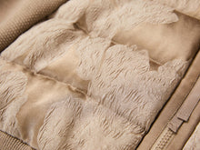 Goose Down Jacquard Jacket | Brown