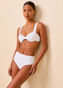 Womens | Lilo Ribbed Bikini Bottom | Optic White