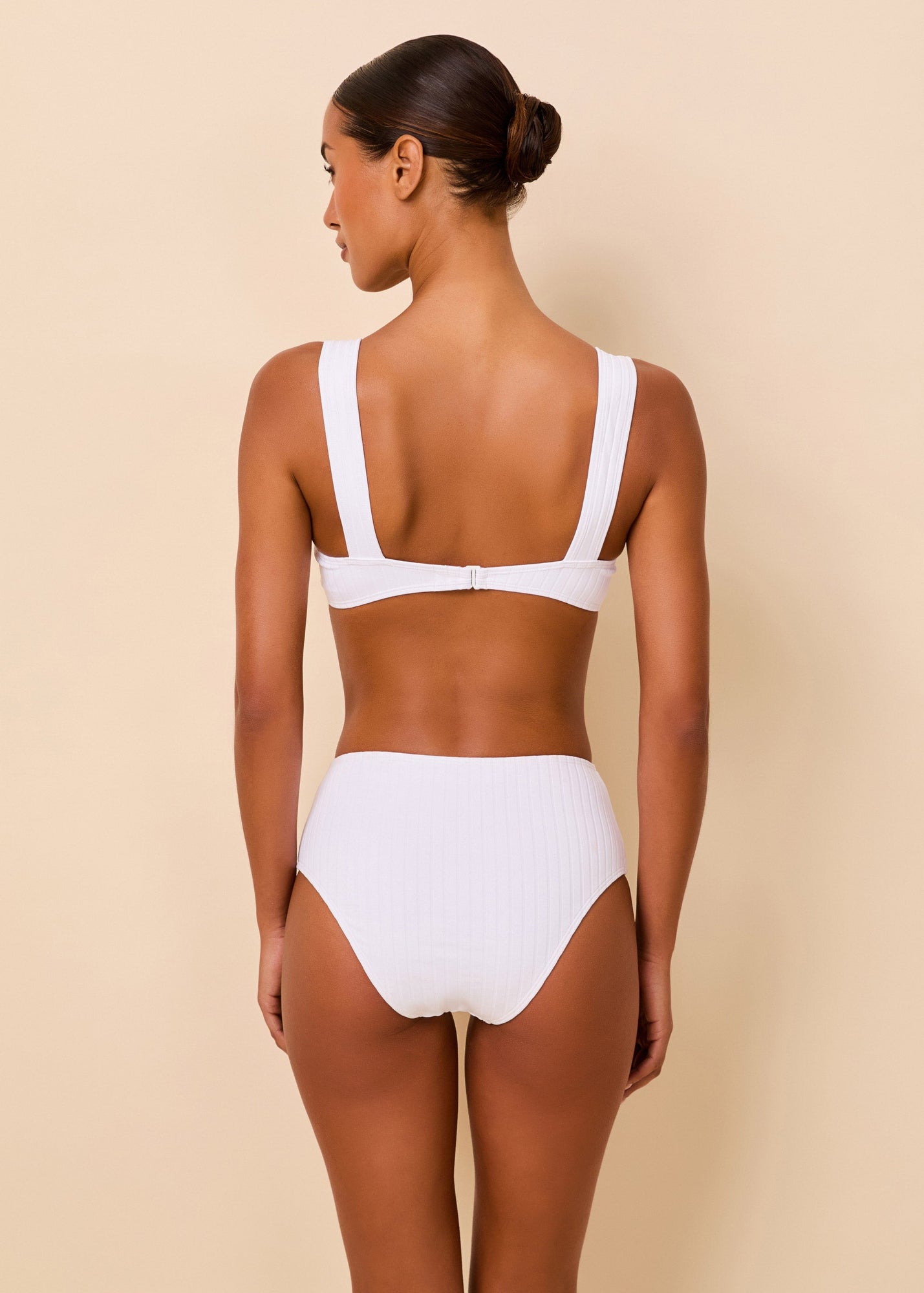 Womens | Lilo Ribbed Bikini Bottom | Optic White