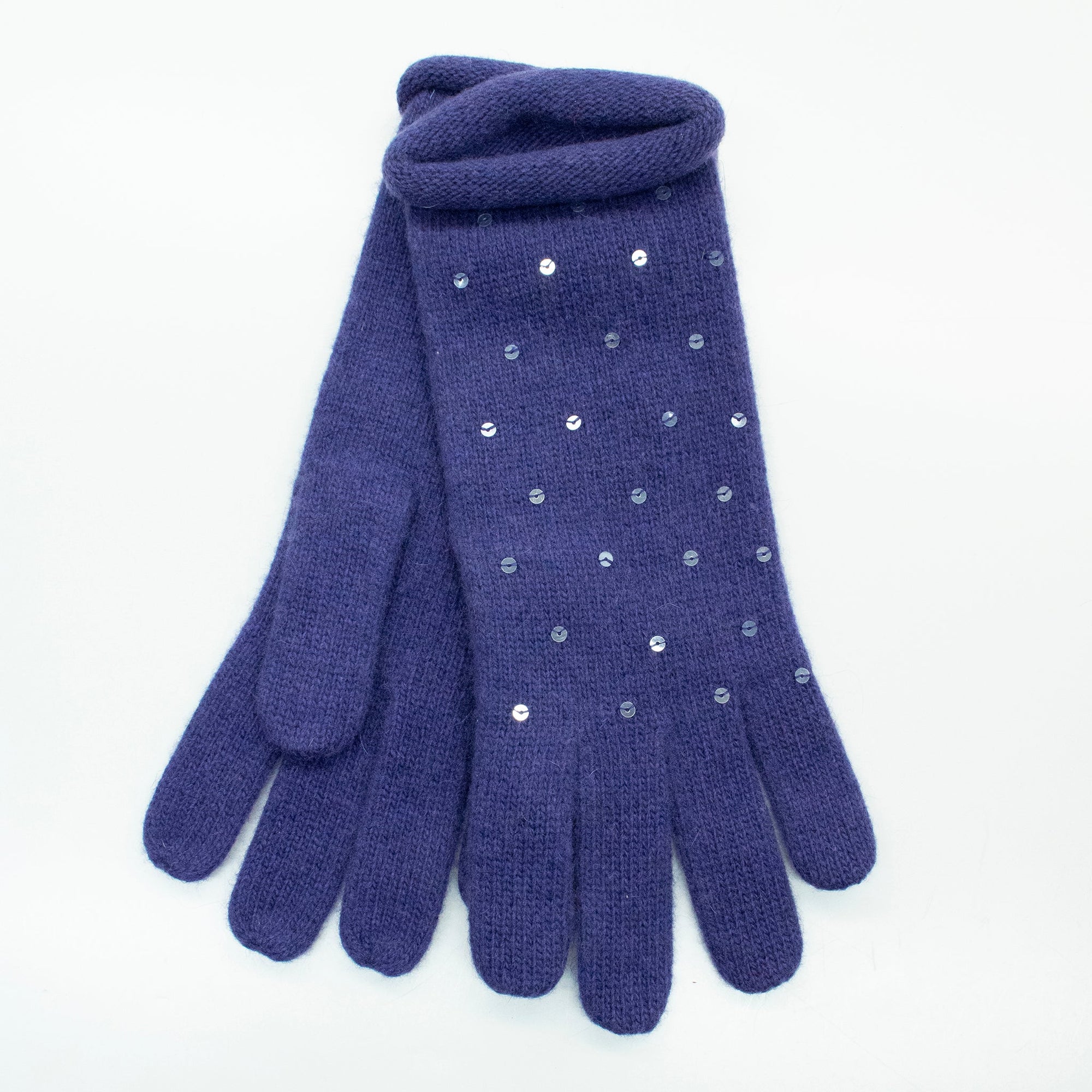 Gloves With Sequins | Violet