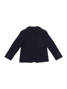 Boys | Bi-Stretch Jacket With Pocket Square | Navy Blue