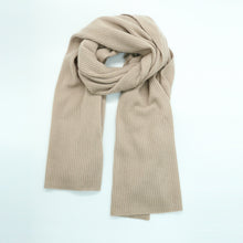 Unisex | Cashmere Ribbed Wrap | Mushroom