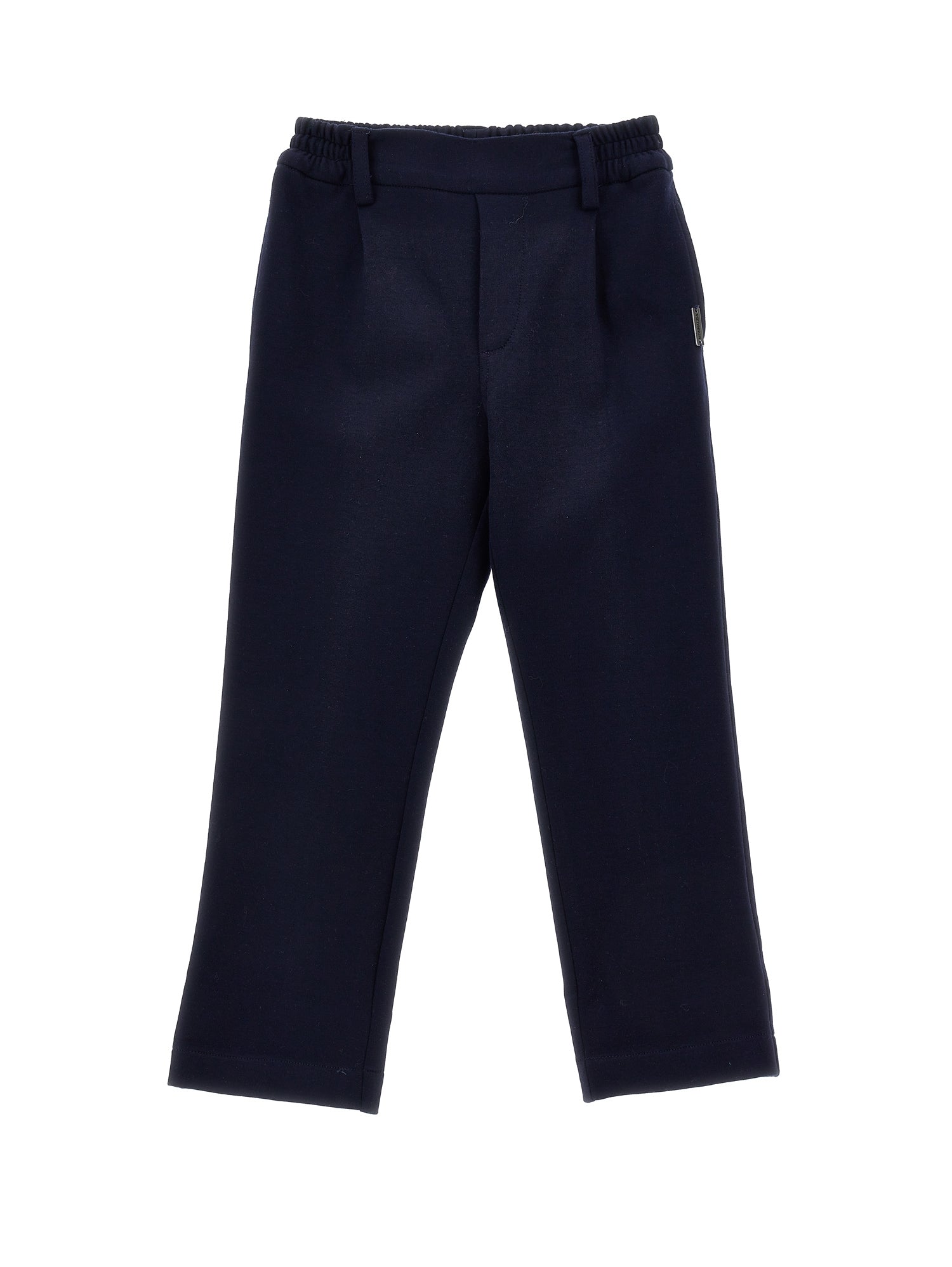 Boys | Double-Sided Milano Stitch Trousers | Dark Blue