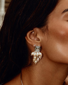 The Seychelles Pearl Statement Studs | Freshwater Pearls | Silver