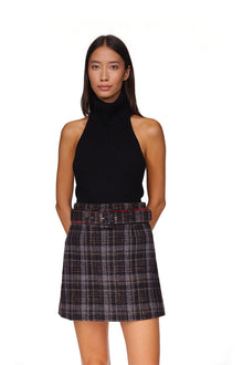 Kaya Skirt | Tweed Charcoal