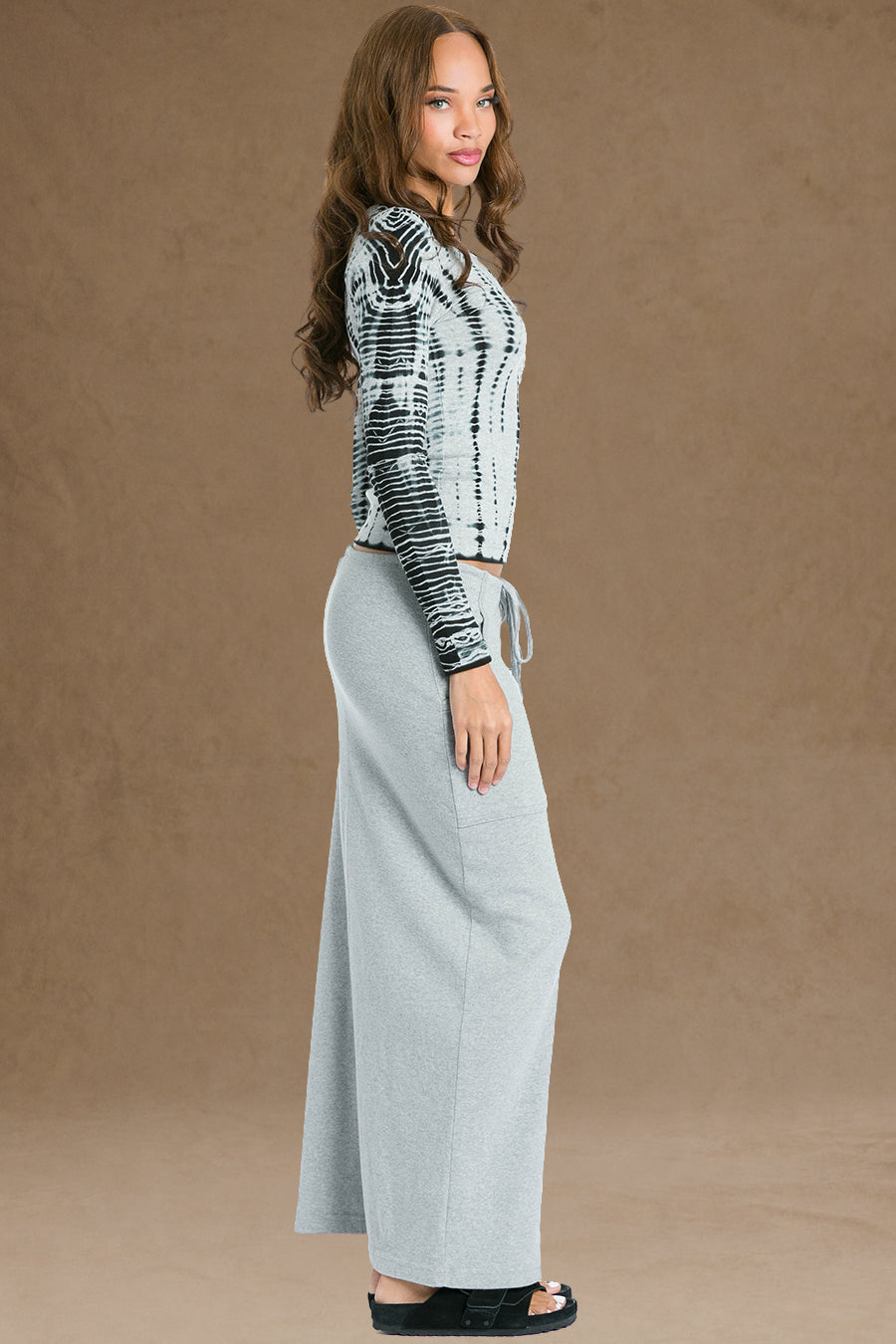 Women | Vintage Cargo Slim Skirt | Heather Gray