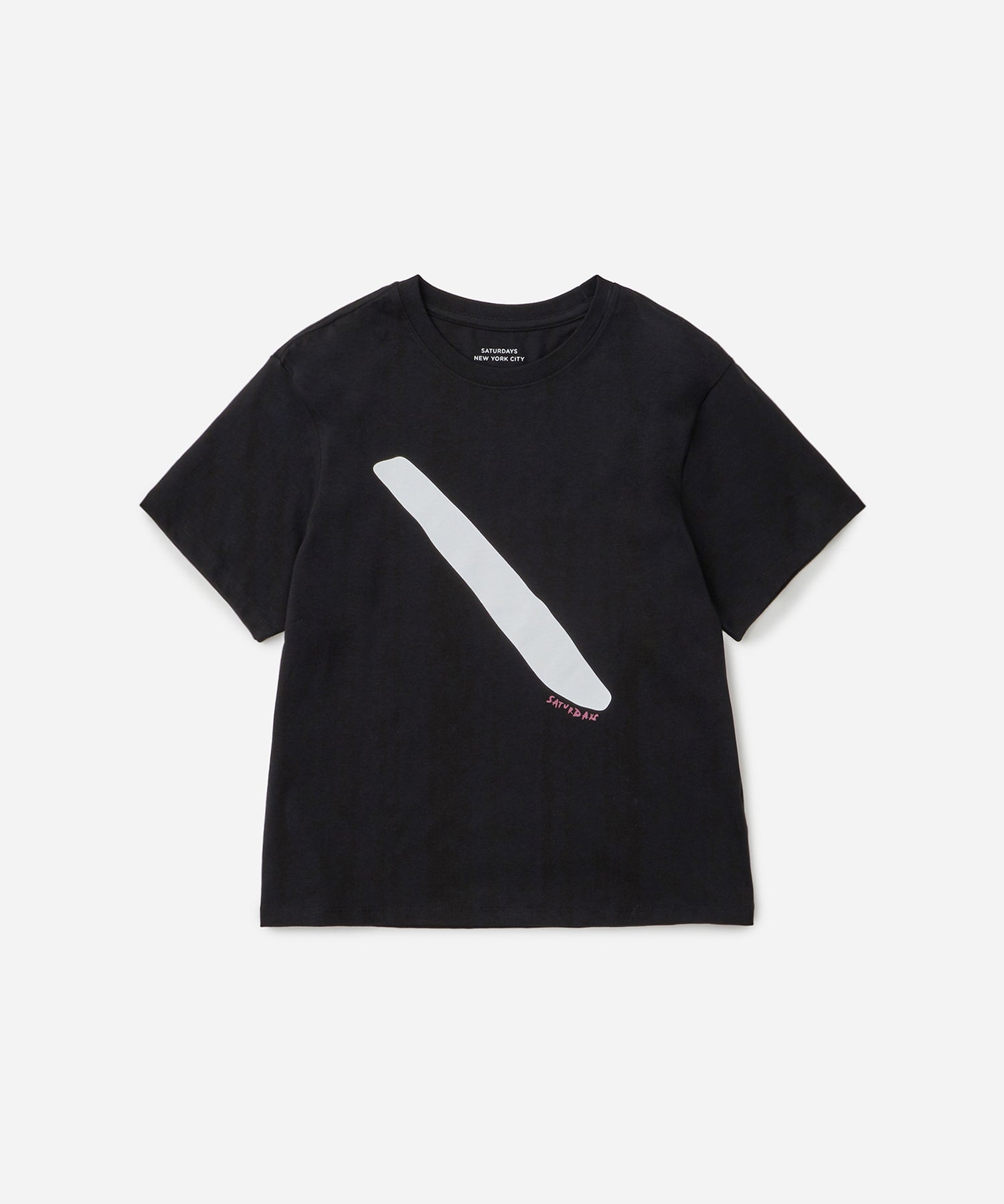 Black | Brush Stroke Standard SS Tee