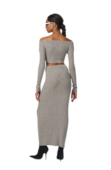 Leone Knit Skirt | Stone