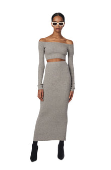Leone Knit Skirt | Stone
