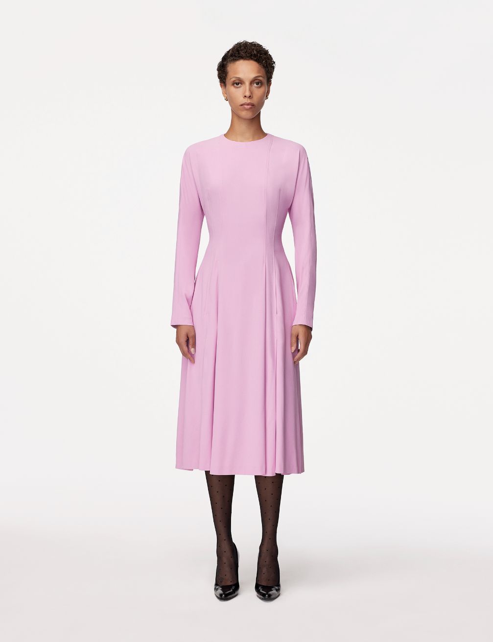 Another Tomorrow Dolman Sleeve Dress in Orchid – Viscose Women's Dress