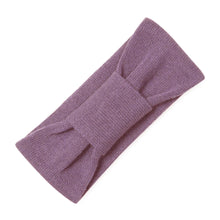 Cashmere Headband With Knot | Prune