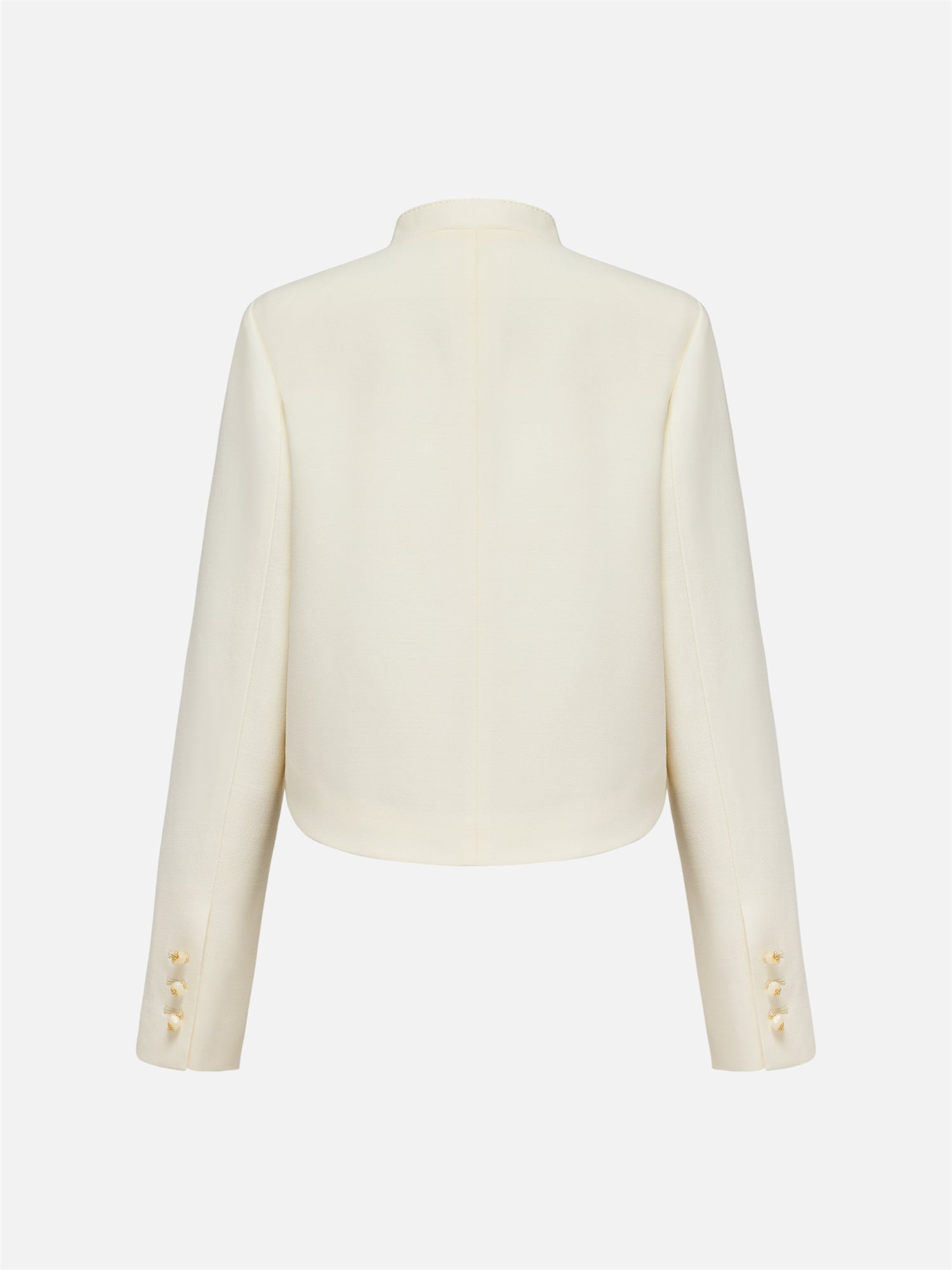 Mulberry Silk Wool Coat | Beige