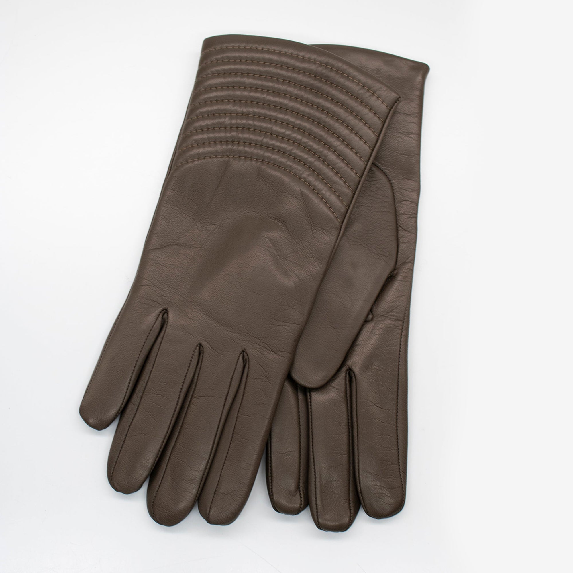 Leather Gloves With Quilted Top | Kuri