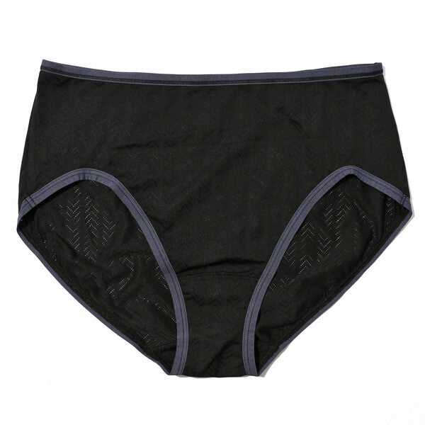 Movecalm High Waist Brief | Black/Granite