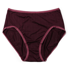 MoveCalm High Waist Brief | Dreid Cherry/Damson Plum