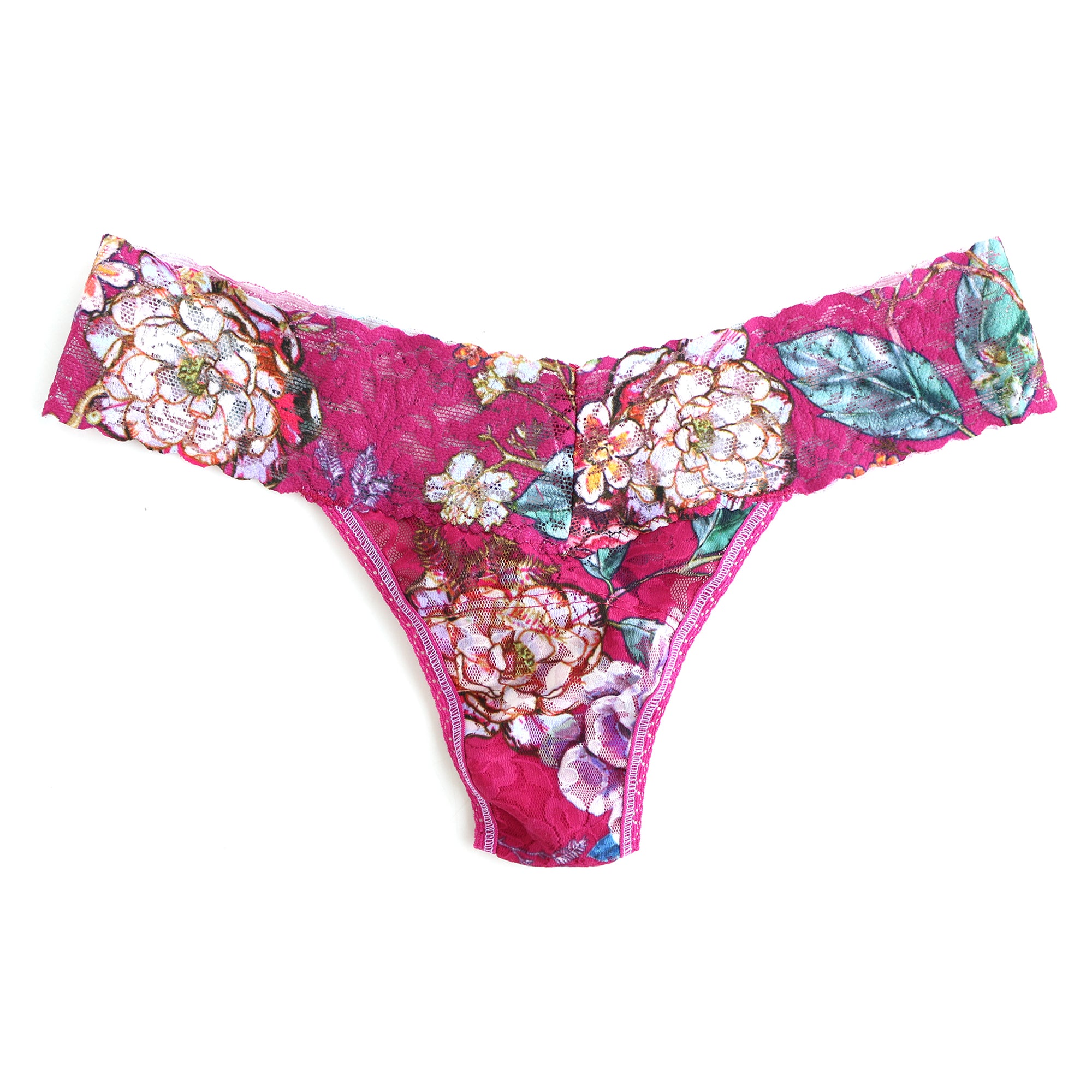 Petite Signature Lace Low Rise Thong | Multi Color