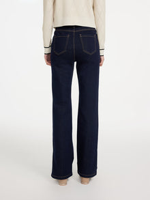 Split-Bootcut Denim Jeans | Navy
