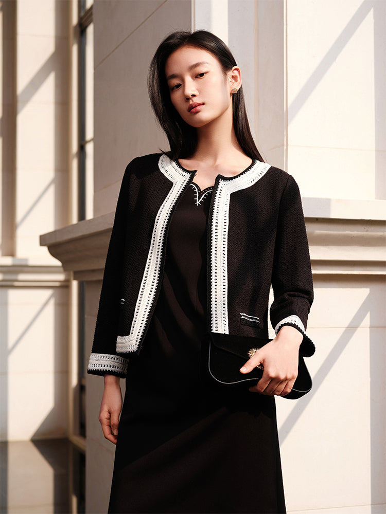 Classic Knitted Cardigan | Black