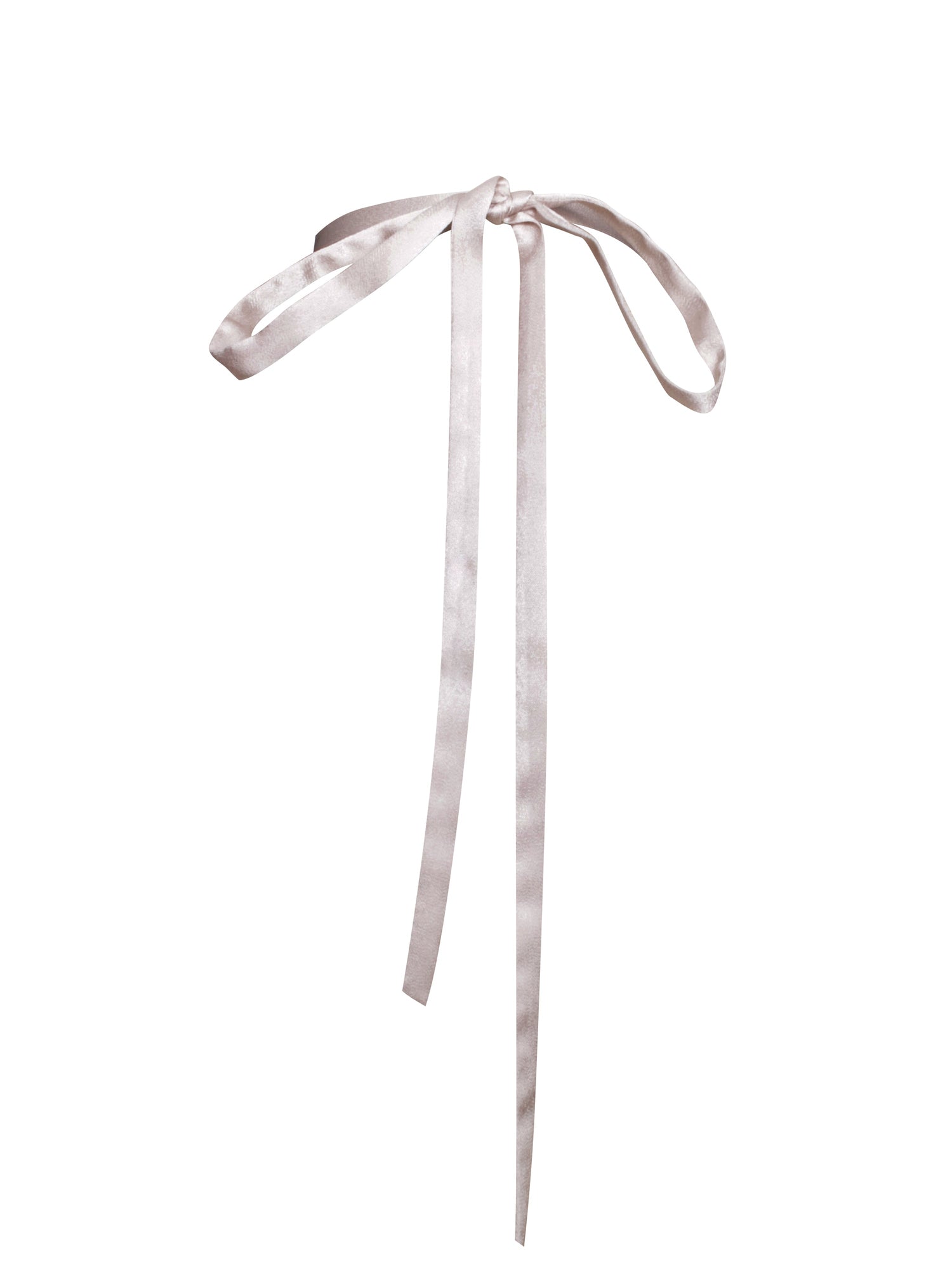 Vida Satin Rose Flower Choker | Beige