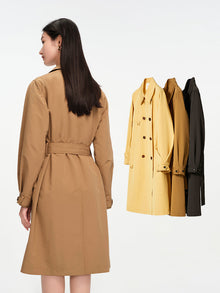 Loose-Fit Trench Coat | Khaki