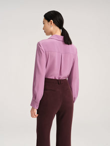 Mulberry Silk Blouse | Purple