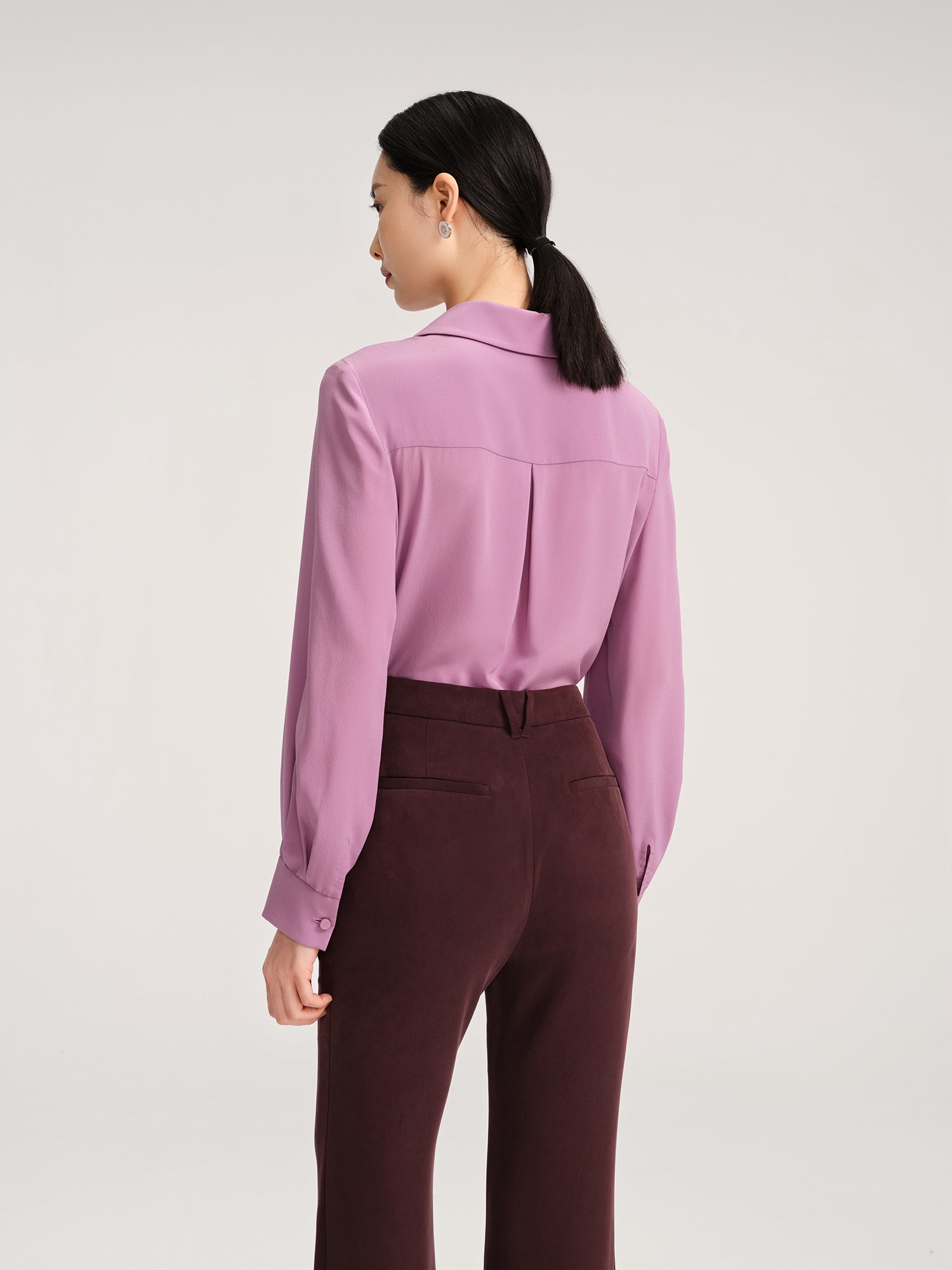 Mulberry Silk Blouse | Purple