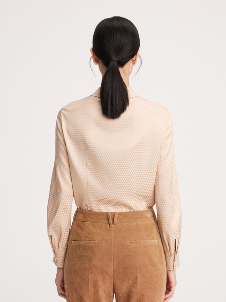 Silky Voluminous Blouse | Golden