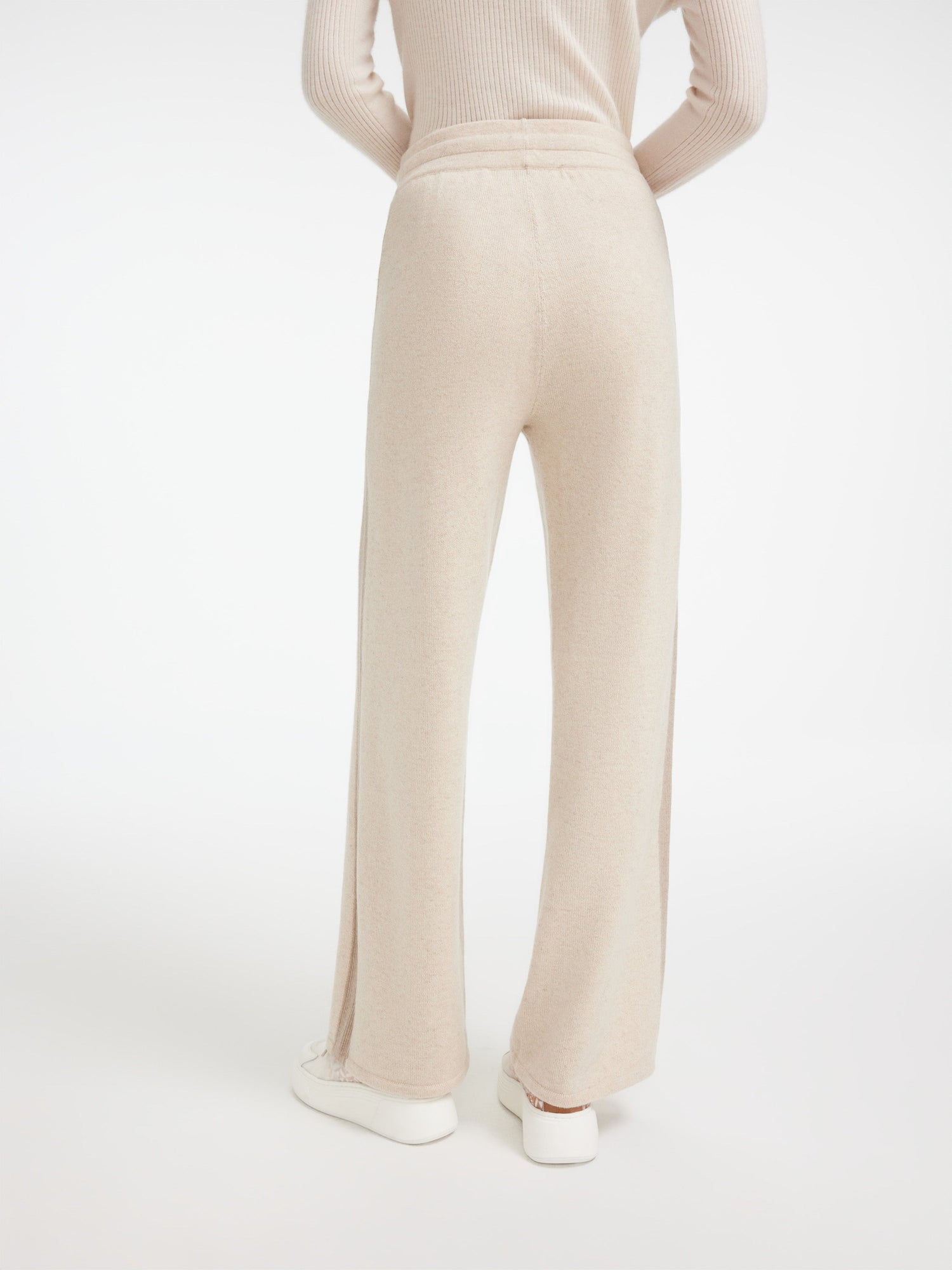 Non-dyeing Cashmere Knit Pants | Beige