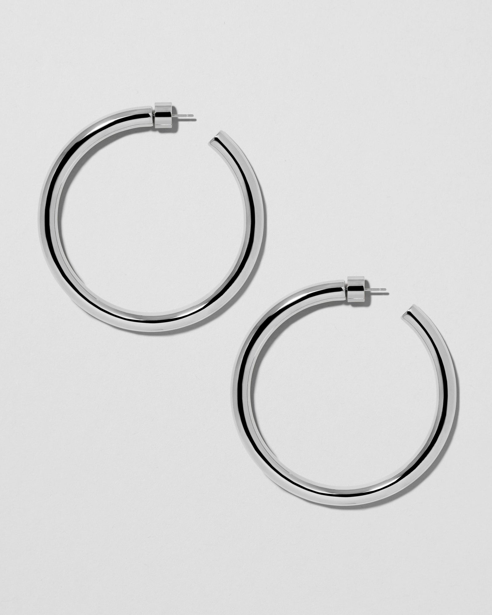 2" Natasha Hoops | Silver