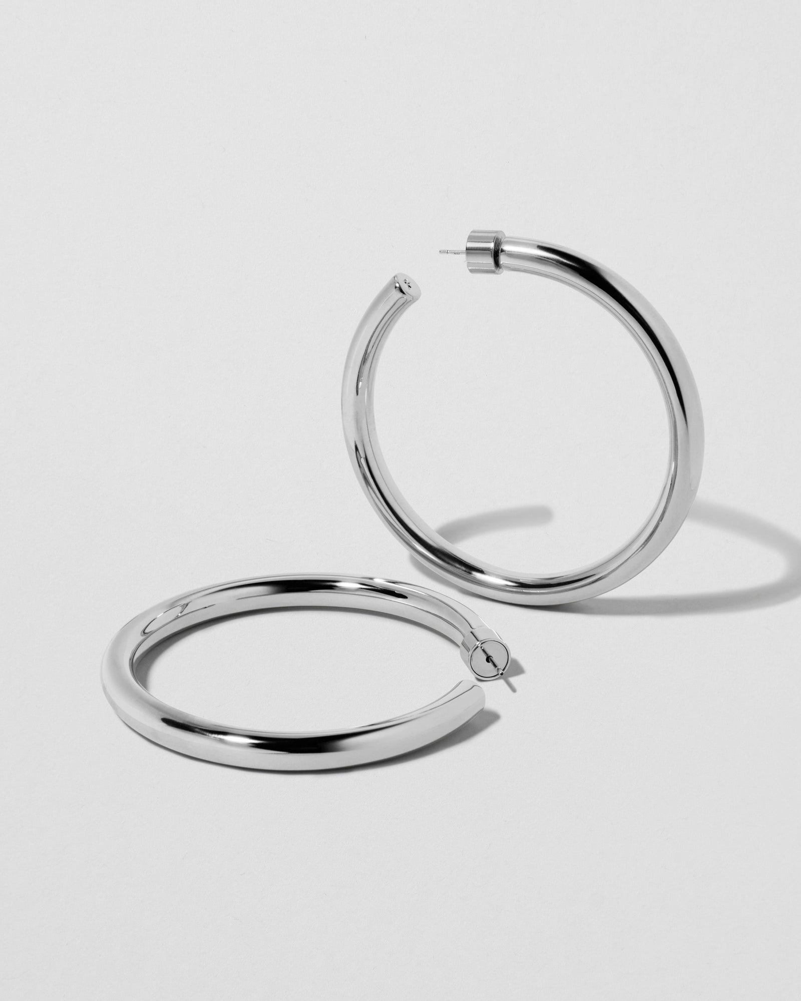 2" Natasha Hoops | Silver