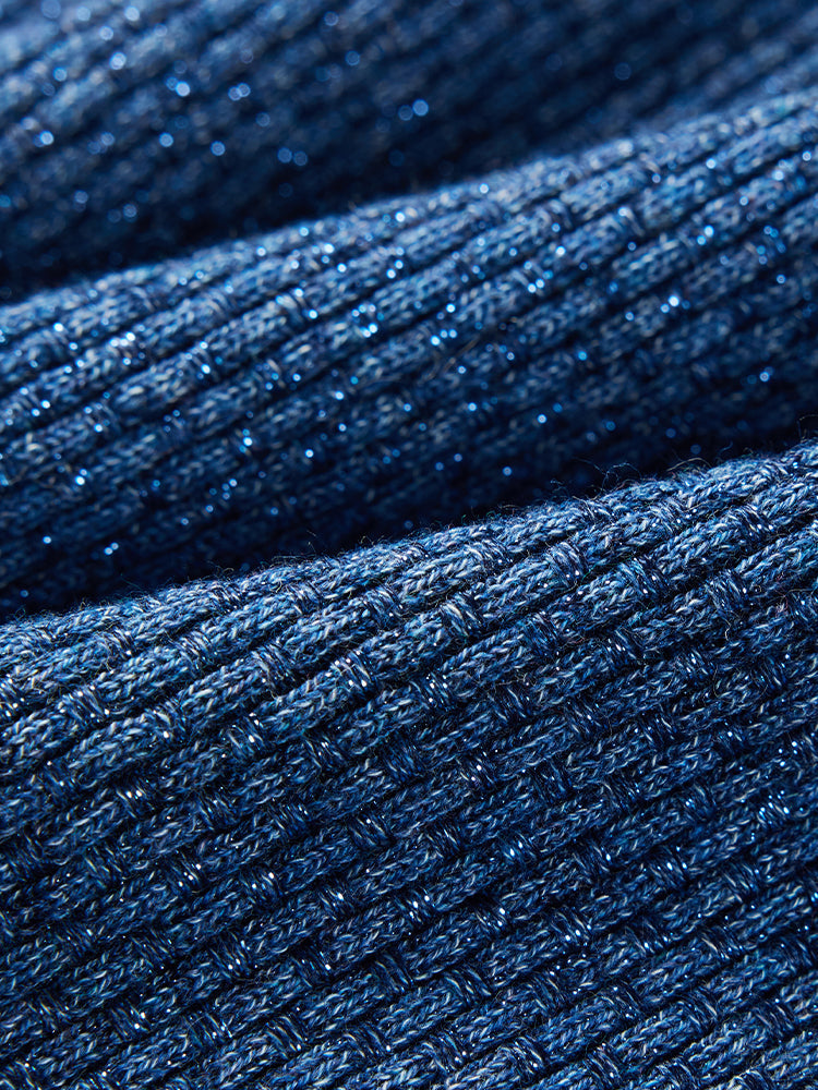 Knitted Skirt | Blue