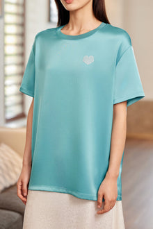 Acetic Acid Square Shoulder T-shirt | Green