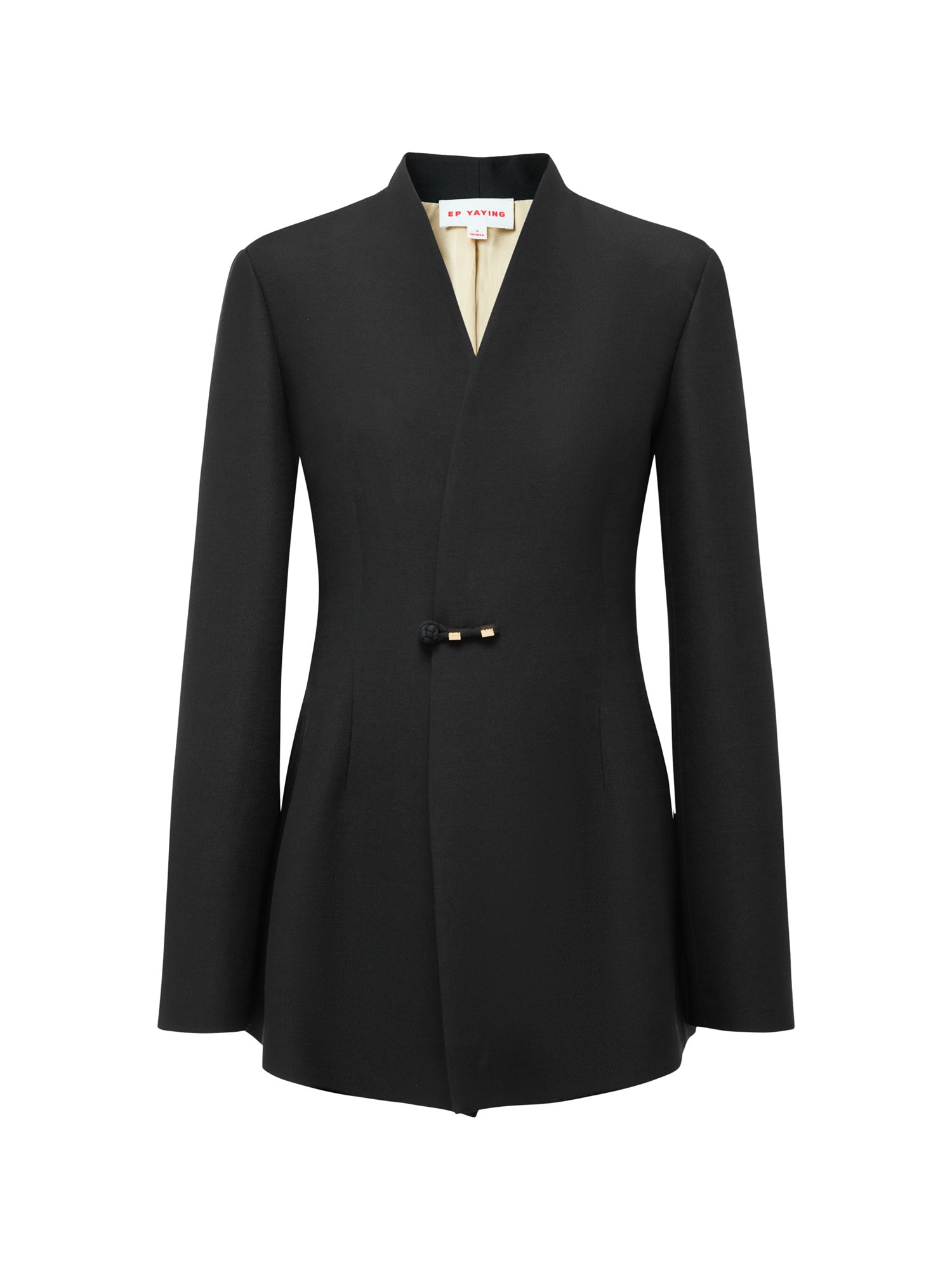 Mandarin Collar Jacket | Black