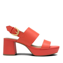 Camilia Sandal Platform | Orange Faux Soft Nappa