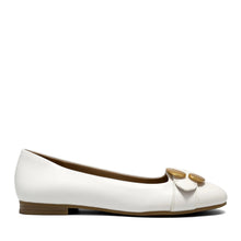 Paradise Casual Flat | White Faux Soft Nappa
