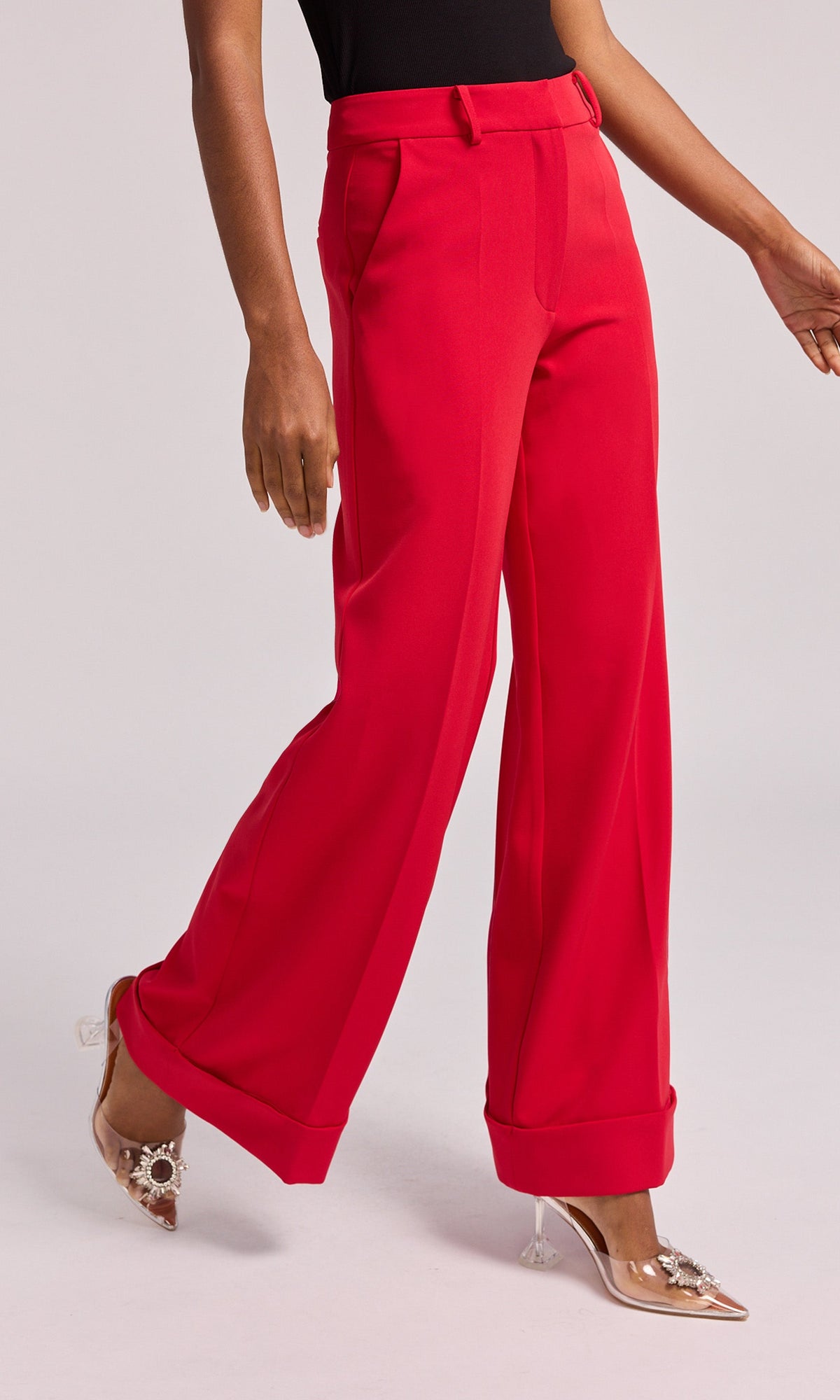 Mavis Crepe Pants | Rouge